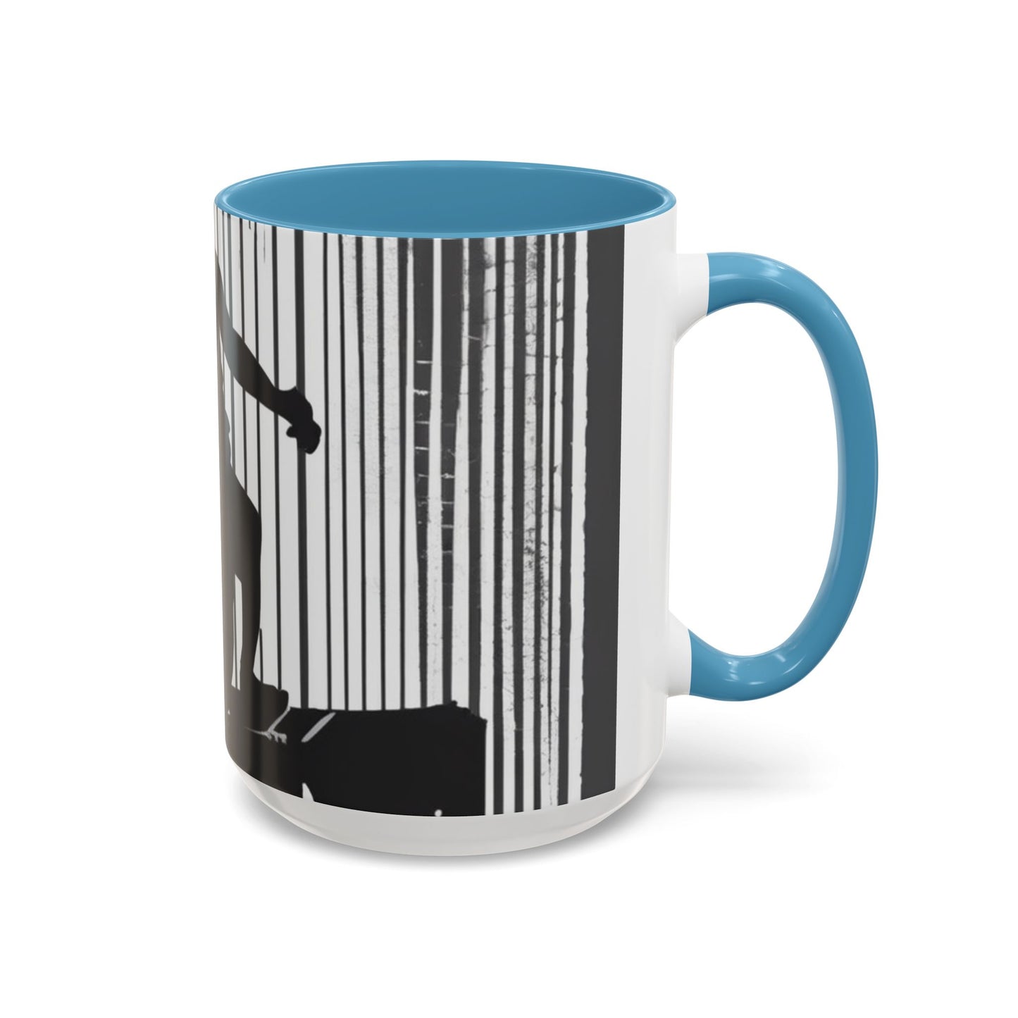 boostlete-am-crew-scene-hurdler-halftone-badge-0956 — Accent Mug 11/15oz