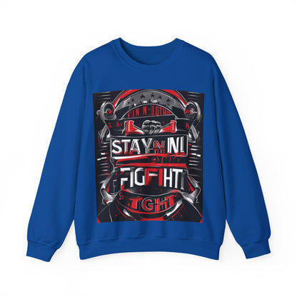 boostlete-rise-grind-type-stay-in-the-fight-banner-retro-1441 — Unisex Heavy Blend Crewneck (G18000)