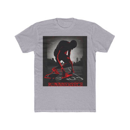 boostlete-mile-by-mile-scene-runner-grainy-bold-0168 — Unisex Cotton Crew Tee (NL 3600)