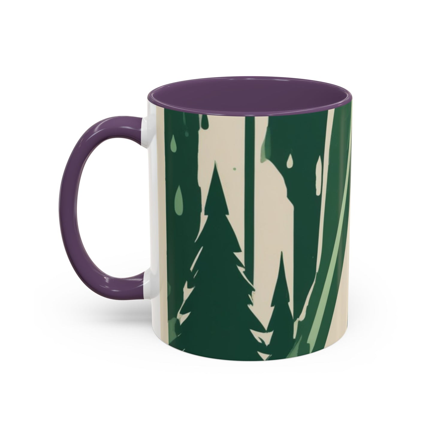 boostlete-quiet-power-icon-water-glitch-retro-0186 — Accent Mug 11oz/15oz