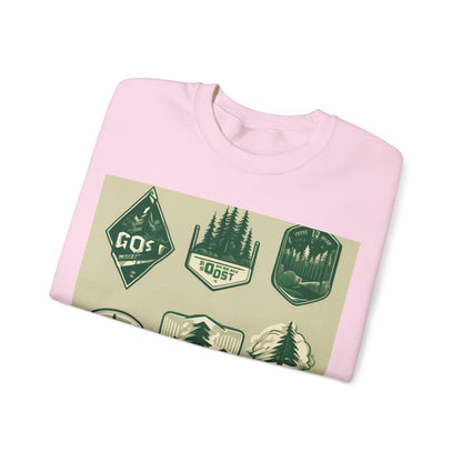 boostlete-mile-by-mile-type-go-get-one-micro-isometric-0441 — Unisex Heavy Blend Crewneck (G18000)