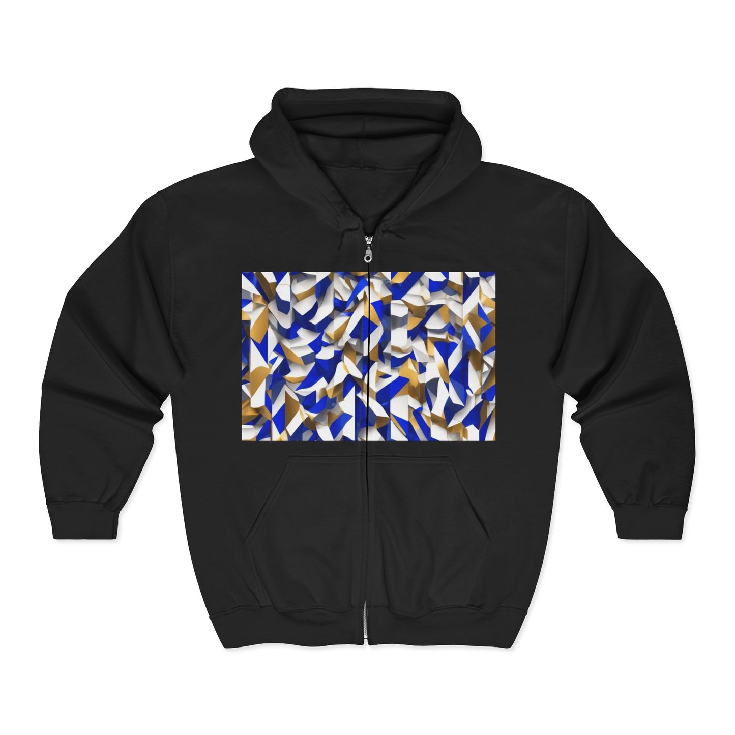 boostlete-boost-mode-type-charge-ahead-vertical-isometric-0221 — Unisex Heavy Blend Full-Zip Hooded Sweatshirt