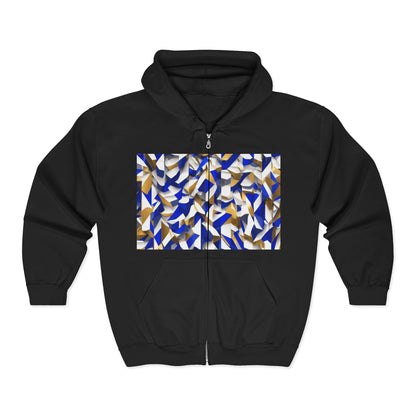 boostlete-boost-mode-type-charge-ahead-vertical-isometric-0221 — Unisex Heavy Blend Full-Zip Hooded Sweatshirt