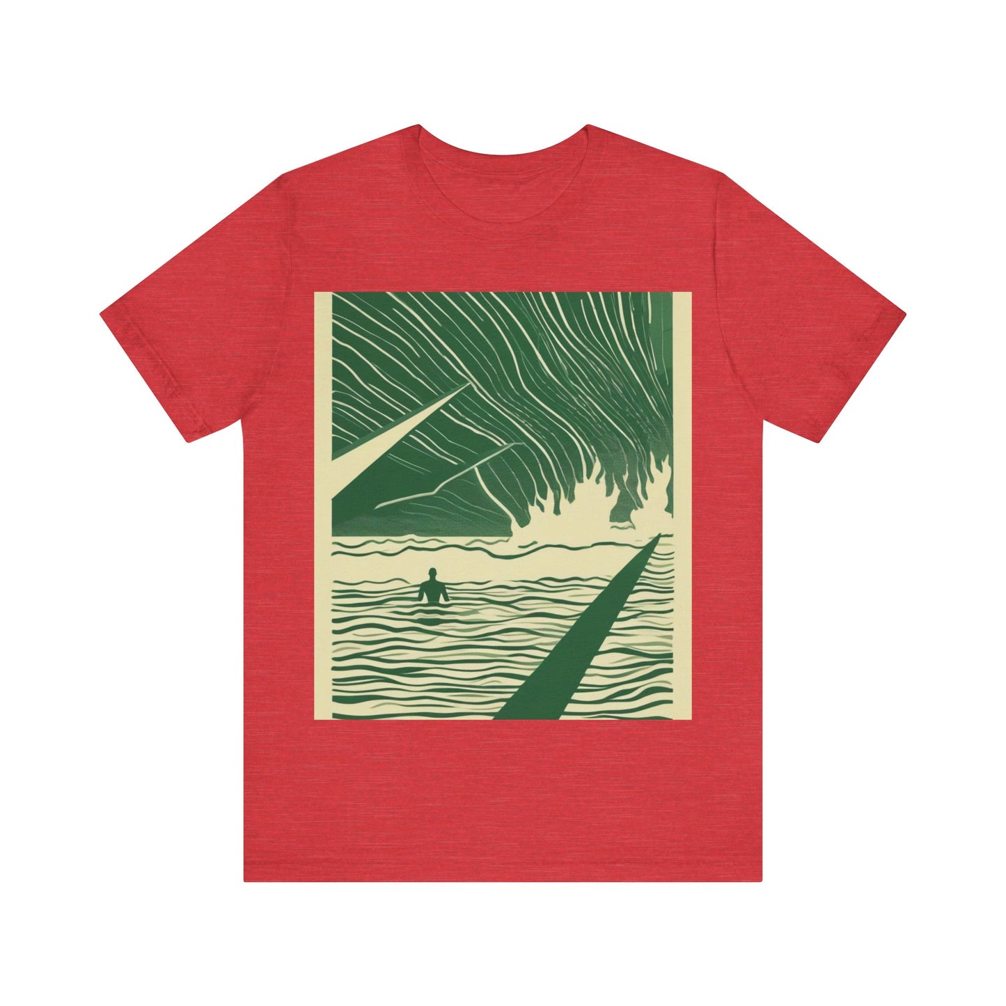 boostlete-mile-by-mile-icon-swimmer-motion-isometric-0078 — Unisex Jersey Short Sleeve (B+C 3001)