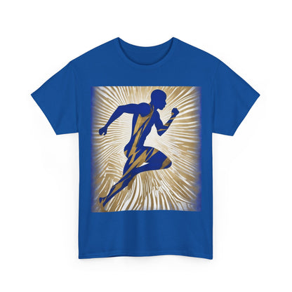 boostlete-field-day-scene-sprinter-motion-paper-0496 — Unisex Heavy Cotton Tee (Gildan 5000)