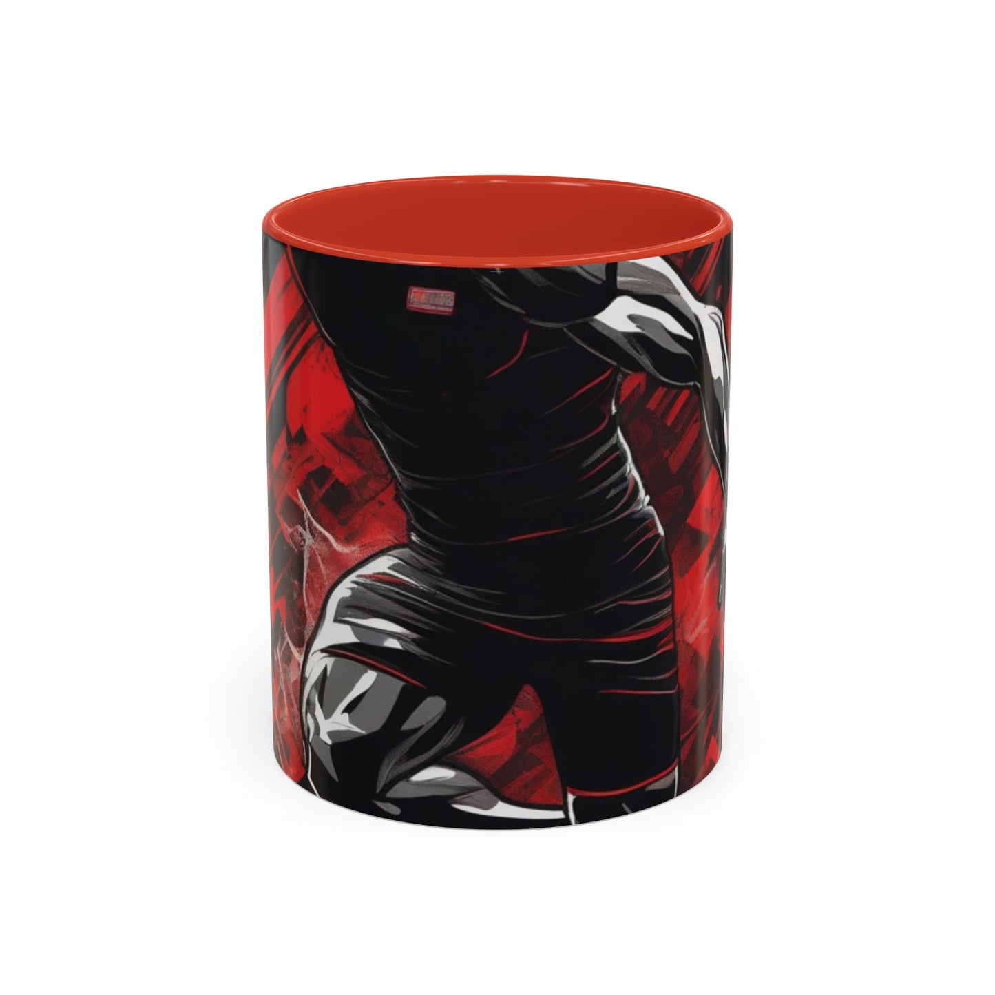 boostlete-field-day-scene-sprinter-glitch-badge-0284 — Accent Mug 11oz/15oz