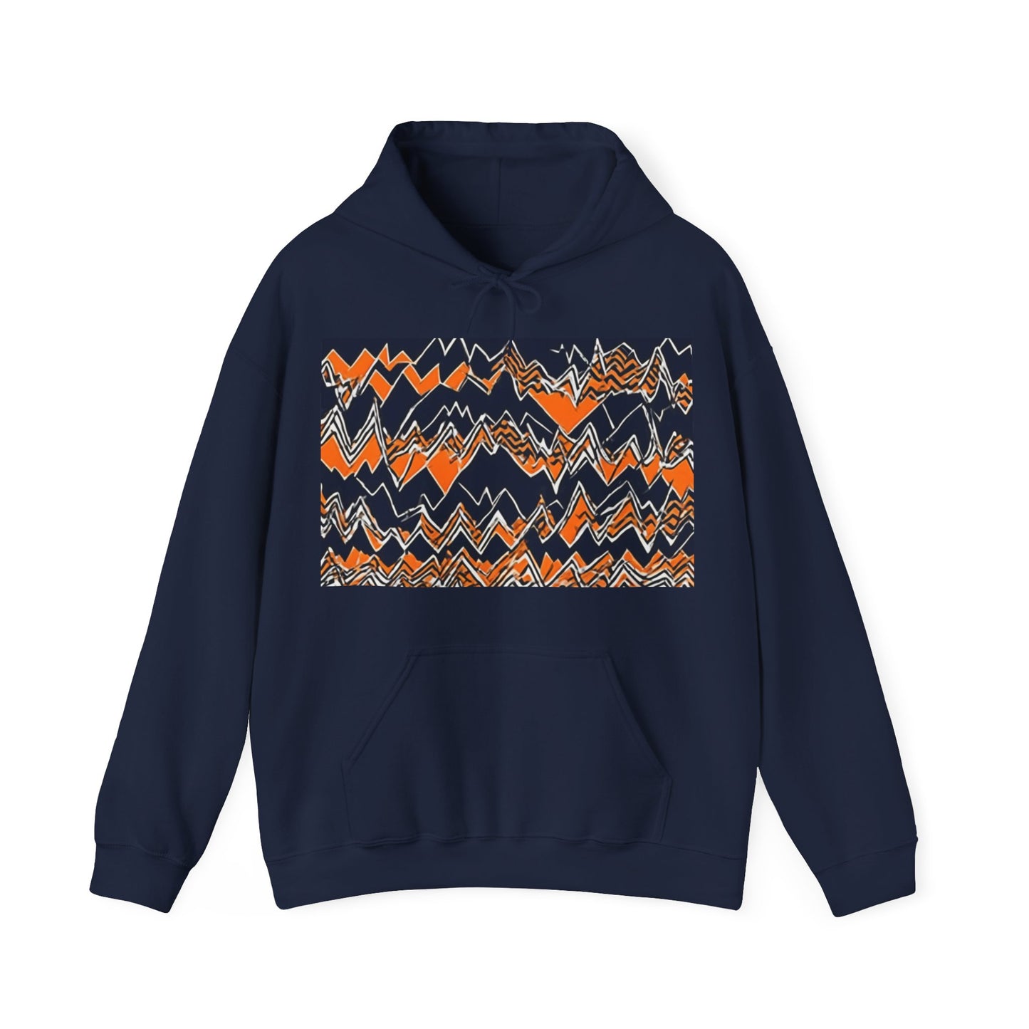 boostlete-headspace-pattern-ekg-industrial-0559 — Unisex Heavy Blend Hoodie (G18500)
