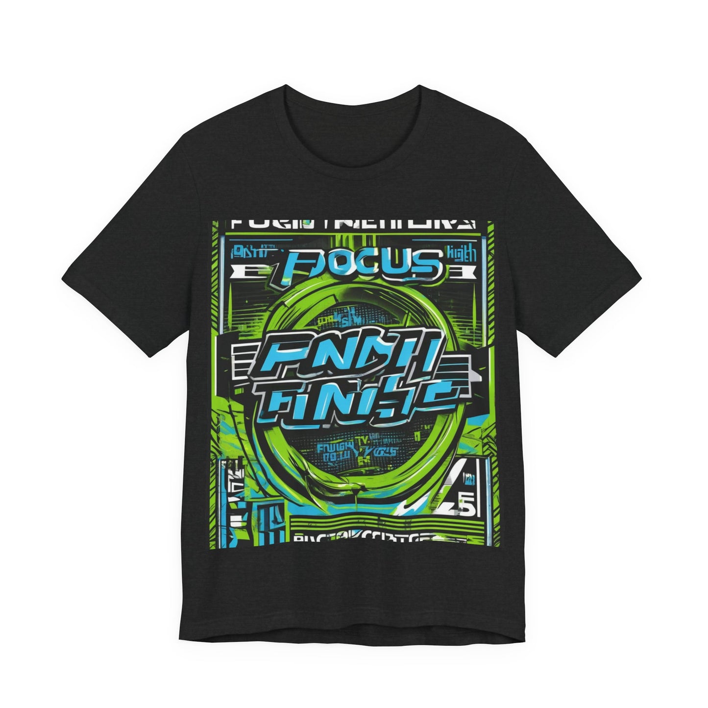 boostlete-iron-intent-type-focus-finish-big-retro-0177 — Unisex Jersey Short Sleeve (B+C 3001)