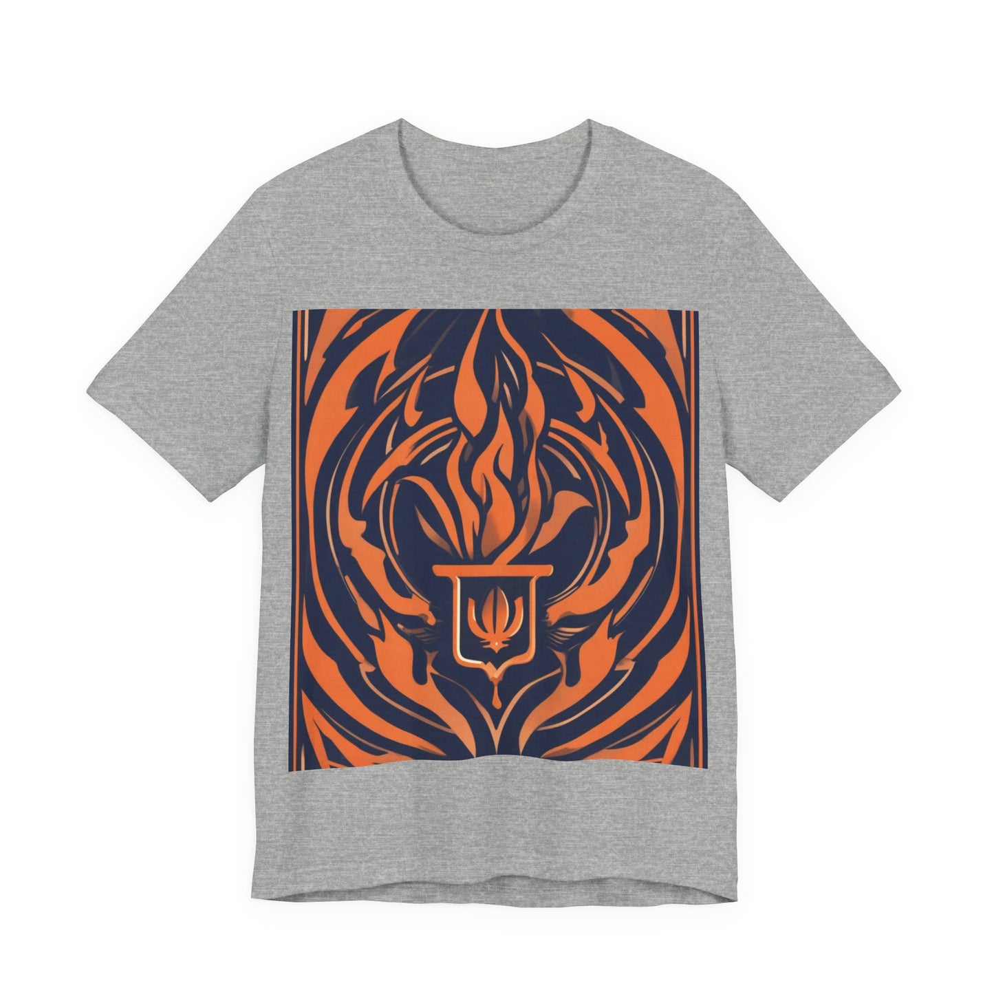 boostlete-quiet-power-icon-flame-duotone-athletic-0158 — Unisex Jersey Short Sleeve (B+C 3001)