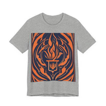 boostlete-quiet-power-icon-flame-duotone-athletic-0158 — Unisex Jersey Short Sleeve (B+C 3001)