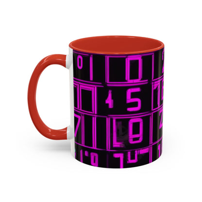 boostlete-iron-intent-pattern-plate-number-retro-0227 — Accent Mug 11oz/15oz