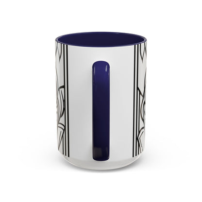 boostlete-boost-mode-icon-crown-offset-line-art-0190 — Accent Mug 11oz/15oz