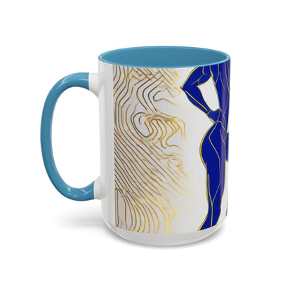 boostlete-iron-intent-scene-lunge-neon-line-art-0392 — Accent Mug 11/15oz
