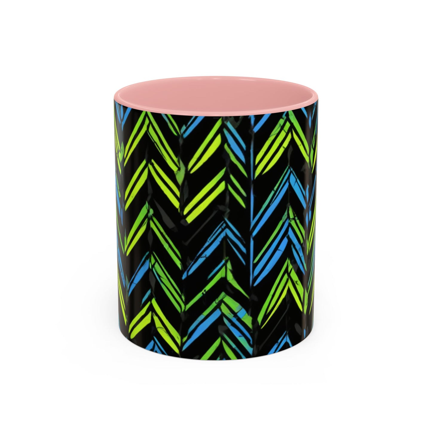 boostlete-mile-by-mile-pattern-chevron-monoline-0051 — Accent Mug 11oz/15oz