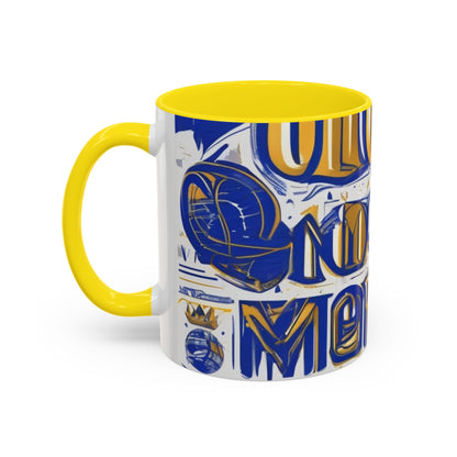 boostlete-am-crew-type-own-the-morning-outline-over-solid-vector-0429 — Accent Mug 11/15oz