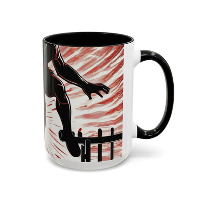 boostlete-recovery-progress-scene-hurdler-halftone-engraved-0212 — Accent Mug 11oz/15oz