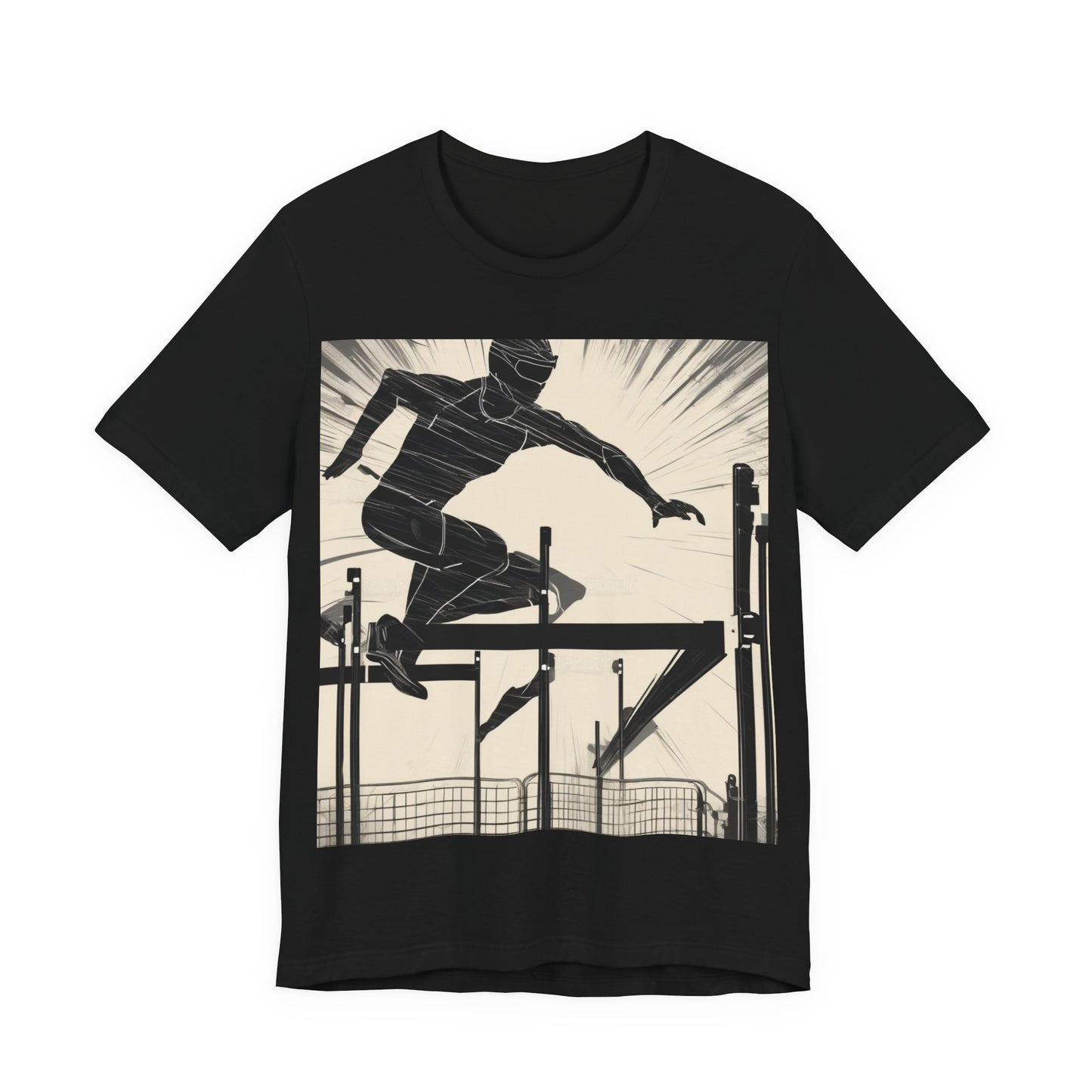 boostlete-iron-intent-scene-hurdler-speed-blueprint-0152 — Unisex Jersey Short Sleeve (B+C 3001)