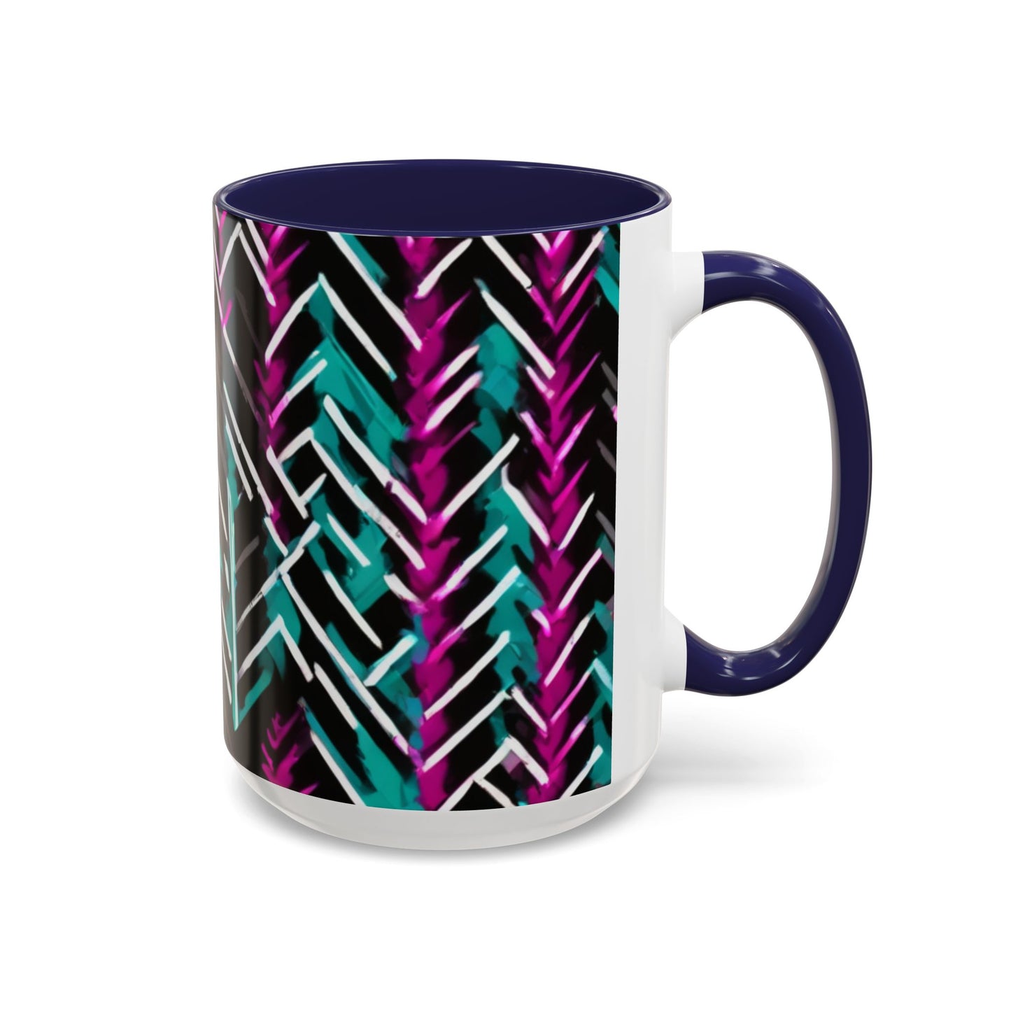 boostlete-recovery-progress-pattern-chevron-retro-0243 — Accent Mug 11/15oz