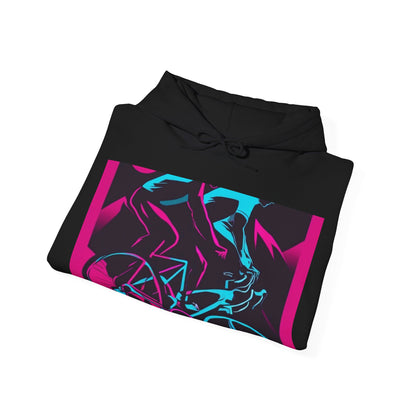 boostlete-rise-grind-scene-cyclist-outline-vector-0868 — Unisex Heavy Blend Hoodie (G18500)