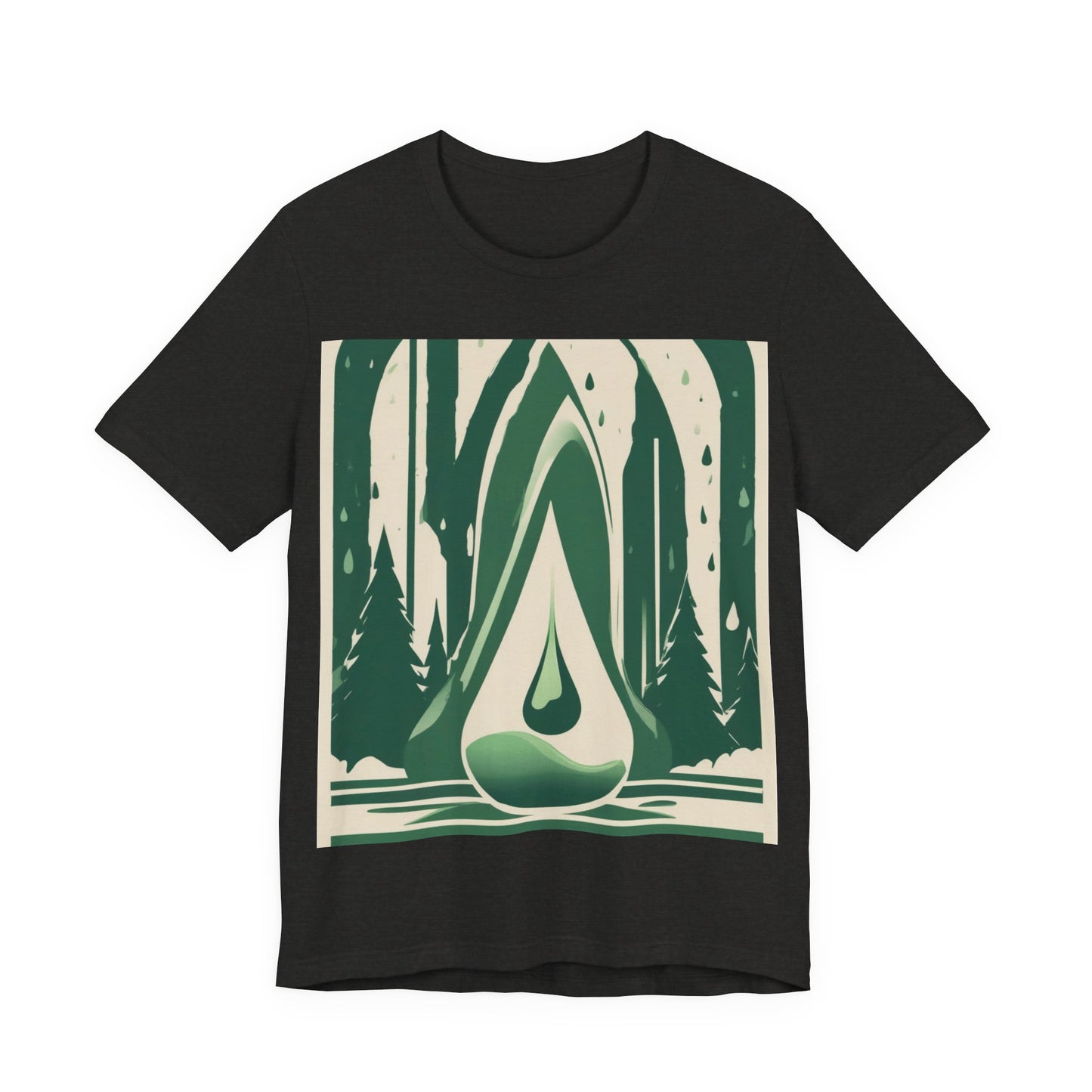 boostlete-quiet-power-icon-water-glitch-retro-0186 — Unisex Jersey Short Sleeve (B+C 3001)