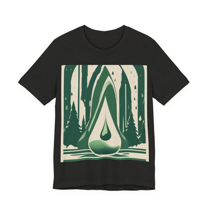 boostlete-quiet-power-icon-water-glitch-retro-0186 — Unisex Jersey Short Sleeve (B+C 3001)