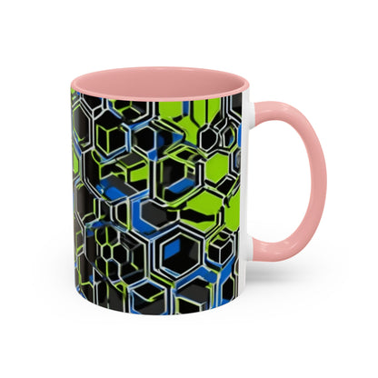 boostlete-recovery-progress-pattern-hex-blueprint-0007 — Accent Mug 11oz/15oz