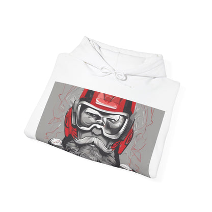 boostlete-pr-season-type-calm-is-a-superpower-outline-over-solid-isometric-0413 — Unisex Heavy Blend Hooded Sweatshirt (Gildan)