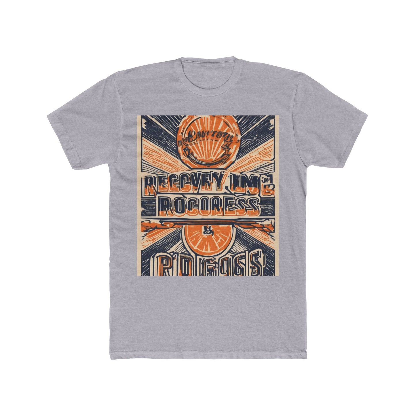 boostlete-boost-mode-type-recovery-progress-outline-over-solid-badge-0161 — Unisex Cotton Crew Tee (NL 3600)