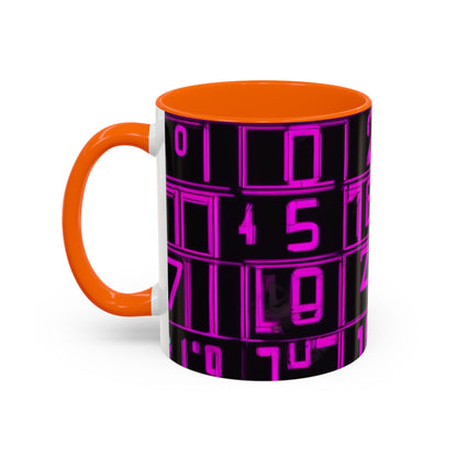 boostlete-iron-intent-pattern-plate-number-retro-0227 — Accent Mug 11oz/15oz
