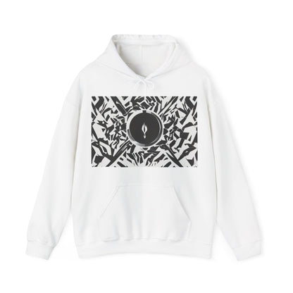 boostlete-am-crew-icon-flame-matte-geometric-0286 — Unisex Heavy Blend Hooded Sweatshirt (Gildan)