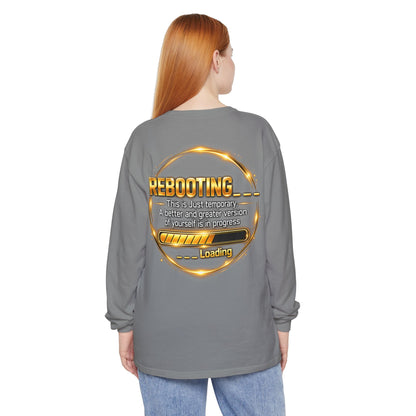 Rebooting Loading Graphic Long Sleeve T-Shirt