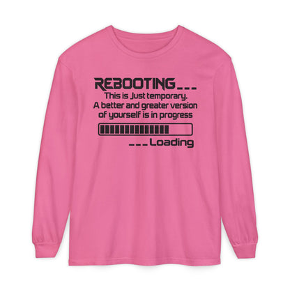 Rebooting Loading Humor Long Sleeve T-Shirt