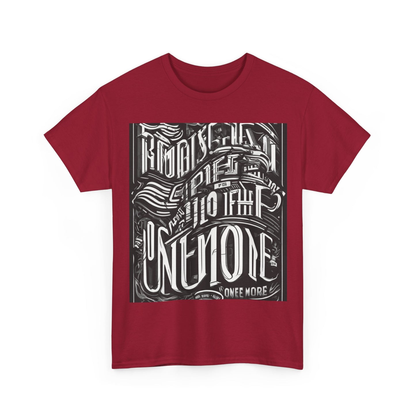 boostlete-mile-by-mile-type-one-more-split-line-art-0001 — Unisex Heavy Cotton Tee (Gildan 5000)