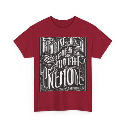 boostlete-mile-by-mile-type-one-more-split-line-art-0001 — Unisex Heavy Cotton Tee (Gildan 5000)