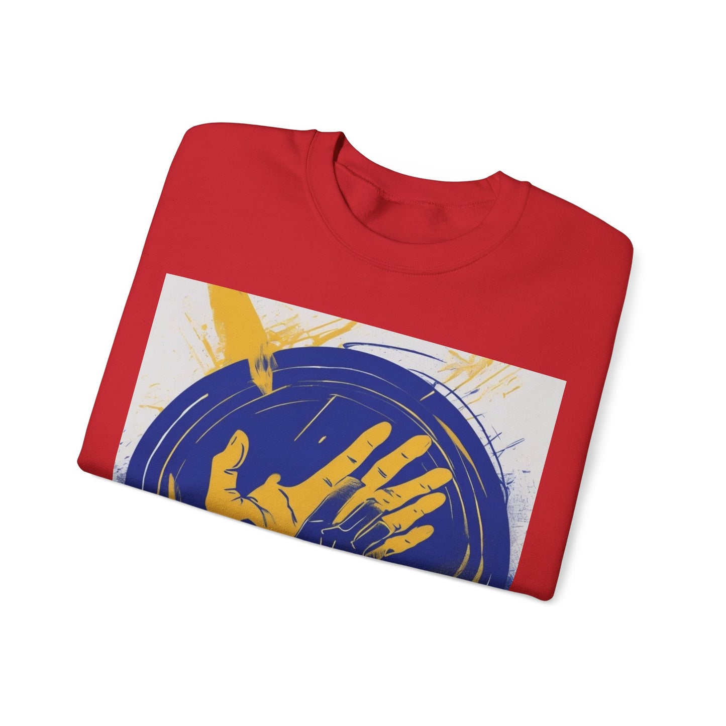 boostlete-am-crew-scene-athlete-neon-vector-0304 — Unisex Heavy Blend Crewneck Sweatshirt (Gildan)