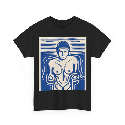 boostlete-boost-mode-icon-swimmer-motion-vector-0062 — Unisex Heavy Cotton Tee (Gildan 5000)