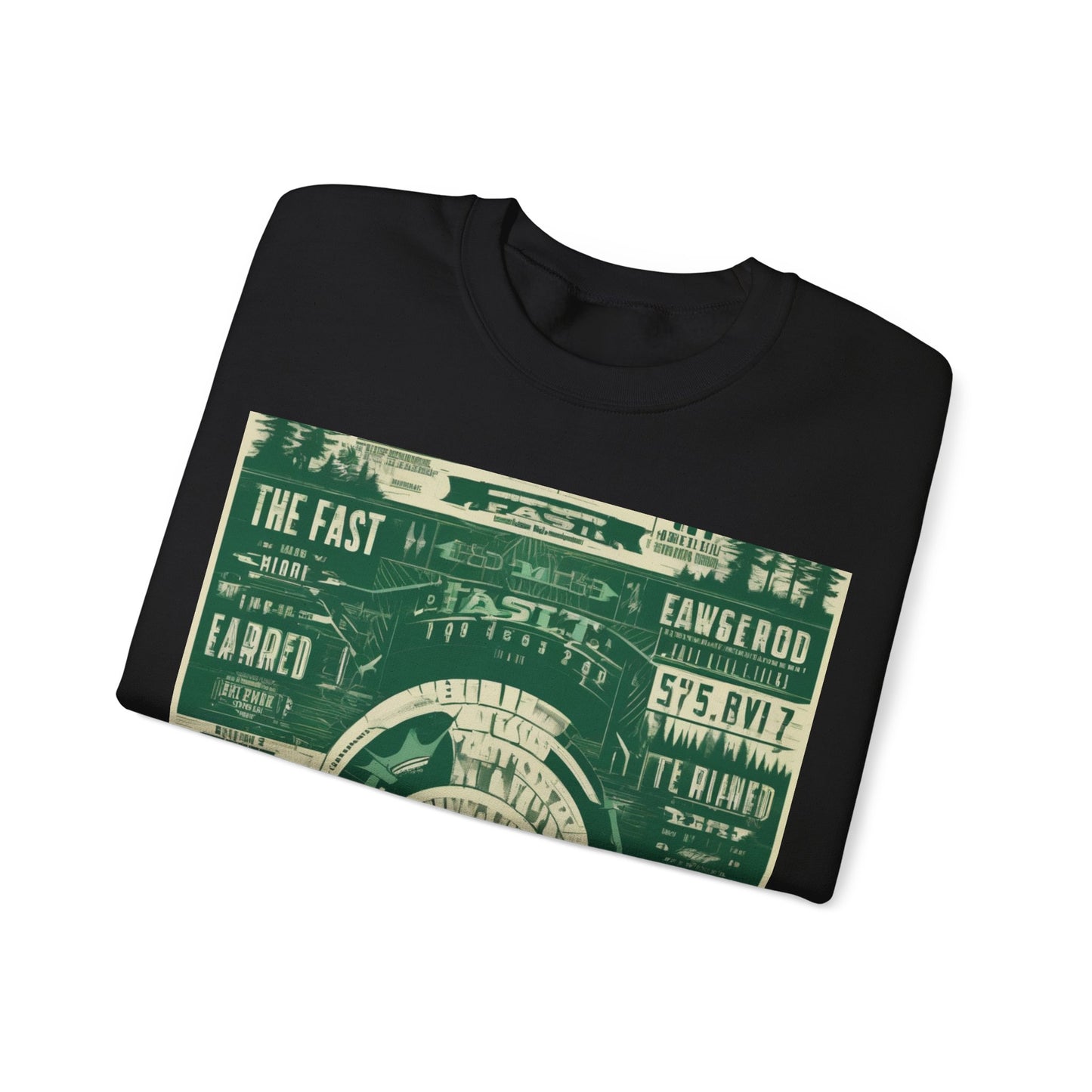 boostlete-mile-by-mile-type-fast-is-earned-big-blueprint-0041 — Unisex Heavy Blend Crewneck Sweatshirt (Gildan)