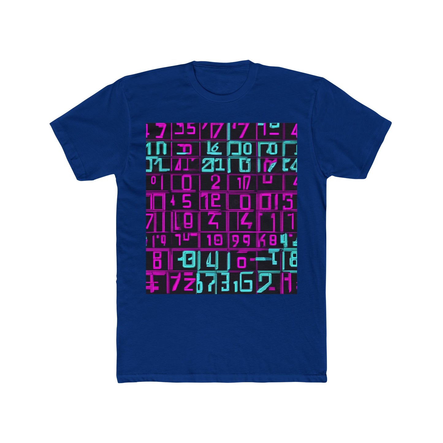 boostlete-iron-intent-pattern-plate-number-retro-0227 — Unisex Cotton Crew Tee (NL 3600)