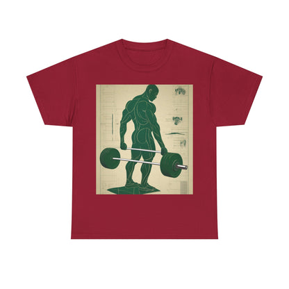 boostlete-recovery-progress-scene-deadlift-3d-blueprint-0236 — Unisex Heavy Cotton Tee (Gildan 5000)