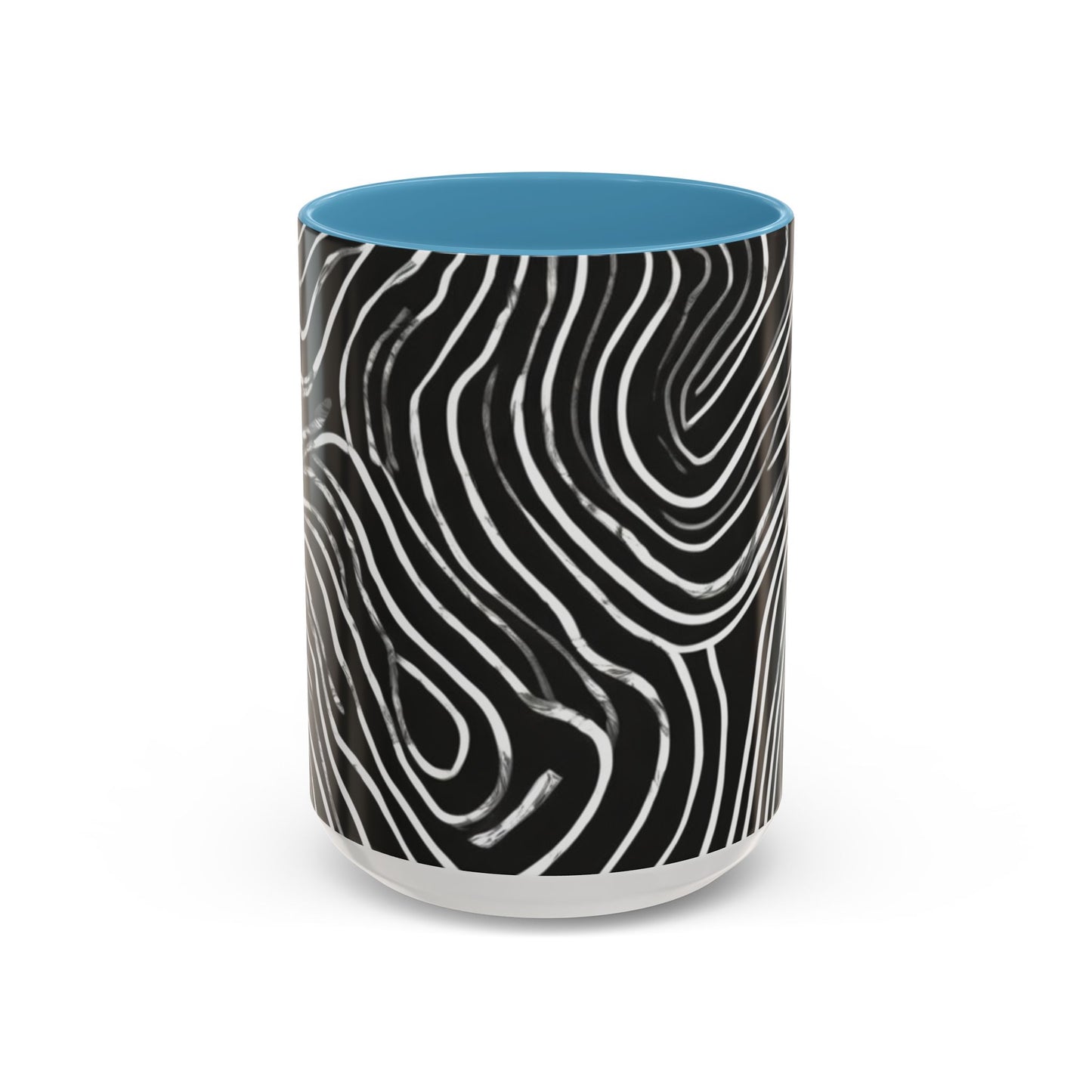 boostlete-field-day-pattern-topographic-badge-0307 — Accent Mug 11oz/15oz