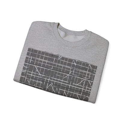 boostlete-rise-grind-pattern-plate-number-monoline-0291 — Unisex Heavy Blend Crewneck Sweatshirt (Gildan)