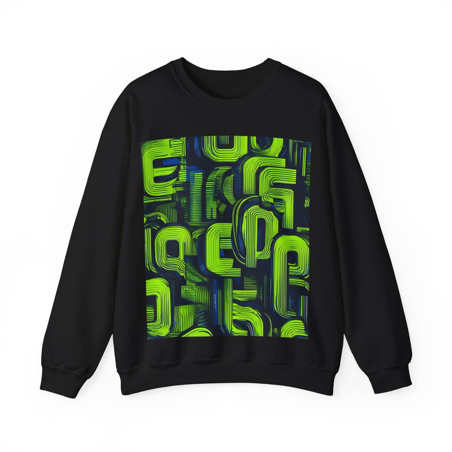 boostlete-boost-mode-type-progress-beats-perfect-vertical-engraved-0253 — Unisex Heavy Blend Crewneck Sweatshirt (Gildan)