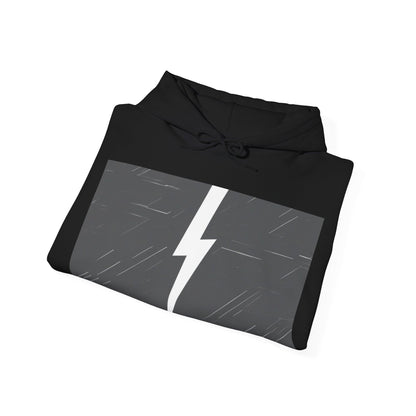 boostlete-am-crew-icon-lightning-glitch-vector-0590 — Unisex Heavy Blend Hoodie (G18500)