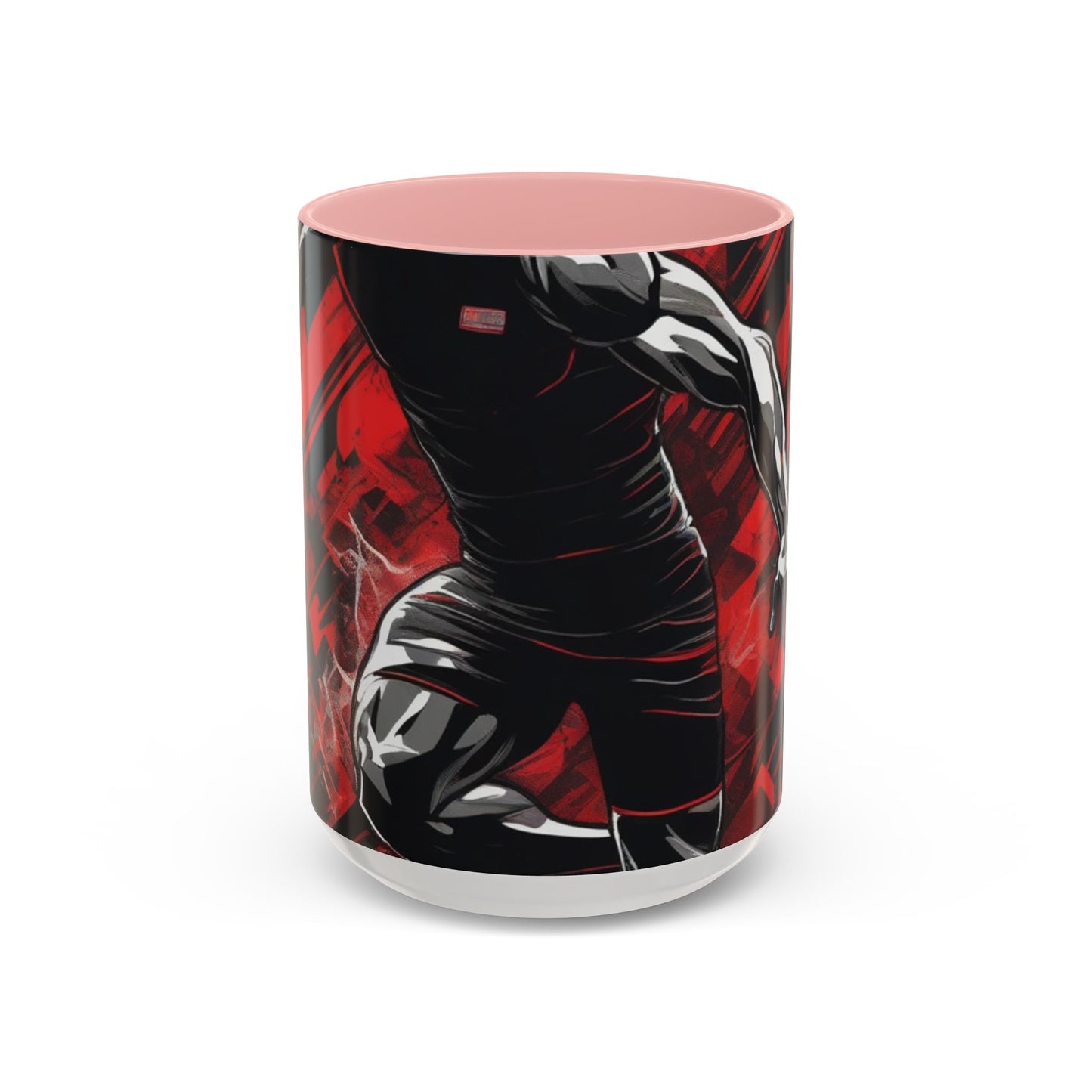boostlete-field-day-scene-sprinter-glitch-badge-0284 — Accent Mug 11oz/15oz