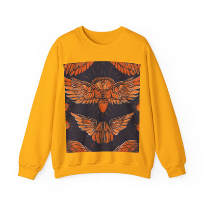 boostlete-field-day-icon-wings-soft-geometric-0298 — Unisex Heavy Blend Crewneck Sweatshirt (Gildan)
