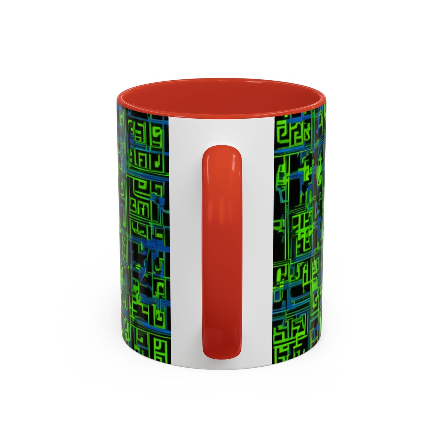 boostlete-mile-by-mile-pattern-plate-number-blueprint-0147 — Accent Mug 11oz/15oz