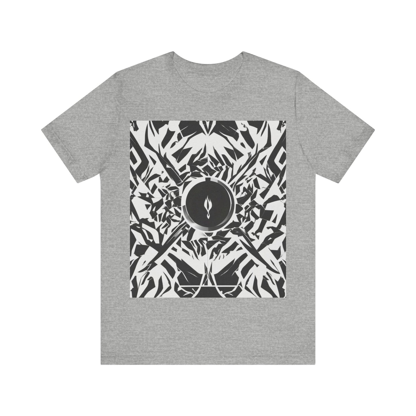 boostlete-am-crew-icon-flame-matte-geometric-0286 — Unisex Jersey Short Sleeve (B+C 3001)