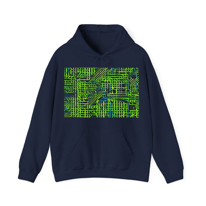 boostlete-quiet-power-pattern-stair-steps-industrial-0751 — Unisex Heavy Blend Hoodie (G18500)