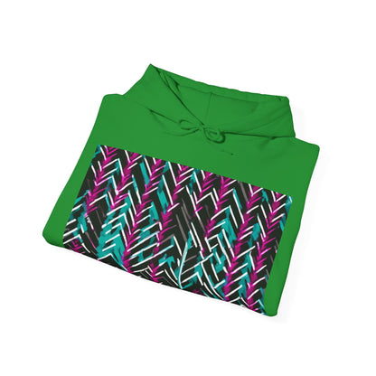 boostlete-recovery-progress-pattern-chevron-retro-0243 — Unisex Heavy Blend Hoodie (G18500)