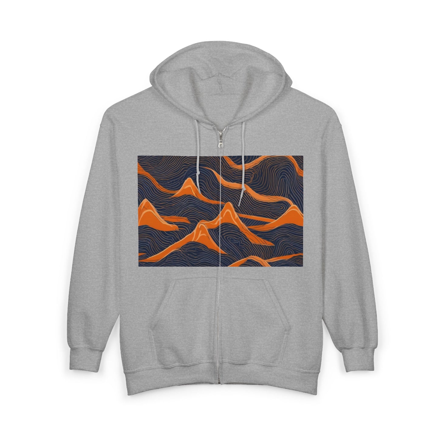 boostlete-boost-mode-pattern-topographic-engraved-0035 — Unisex Heavy Blend Full-Zip Hooded Sweatshirt